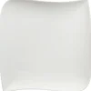 Assiette plate blanche porcelaine^Gifi