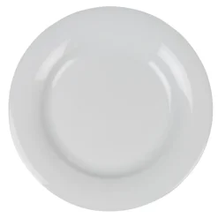 Assiette plate blanche ronde Enzo^Gifi Outlet