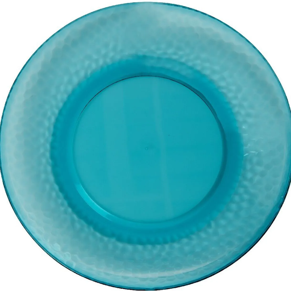 Assiette plate bleue martelé x4^Gifi Online