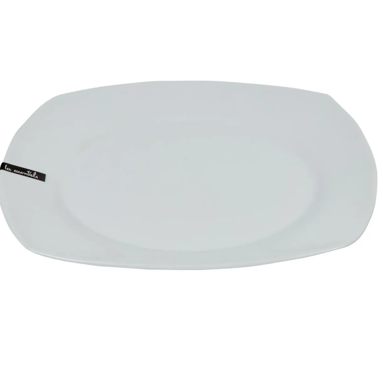 Assiette plate carrée blanche Les essentiels^Gifi Clearance