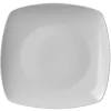 Assiette plate carrée blanche^Gifi New