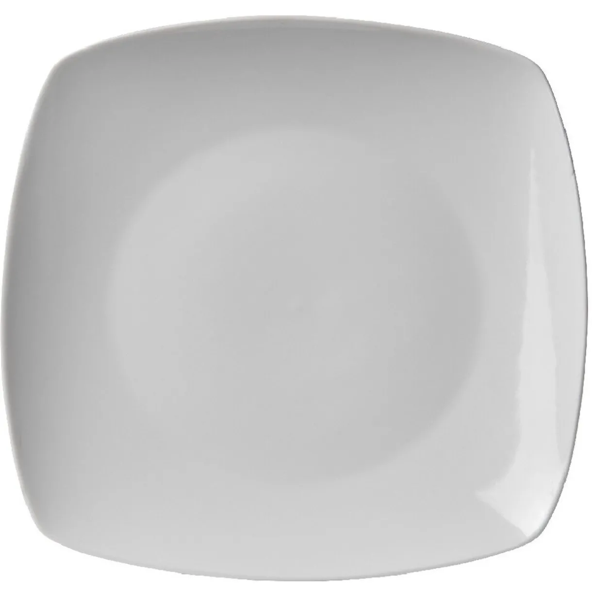 Assiette plate carrée blanche^Gifi New