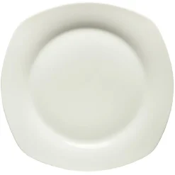 Assiette plate carrée blanc 24cm^Gifi Outlet