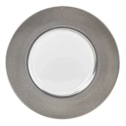 Assiette plate effet diamant^Gifi Outlet