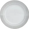 Assiette plate en porcelaine motif argenté^Gifi Discount