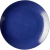 Assiette plate en porcelaine décor bleu Ø 27 cm^Gifi Outlet