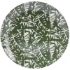 Assiette plate en porcelaine décor exotique Ø16 cm^Gifi Clearance