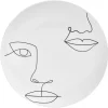 Assiette plate en porcelaine blanche^Gifi Online