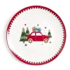 Assiette plate en porcelaine motif Noël Ø27cm^Gifi Clearance