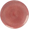 Assiette plate en verre strié rouge^Gifi Online