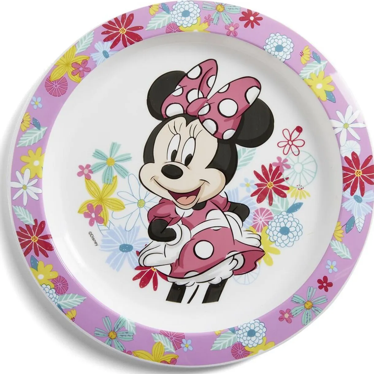 Assiette plate enfant Minnie Mouse plastique Ø22cm^Gifi Best