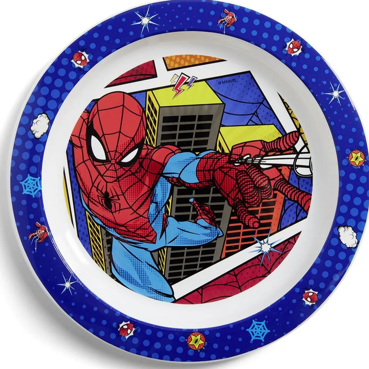 Assiette plate enfant Spiderman plastique Ø22cm^Gifi