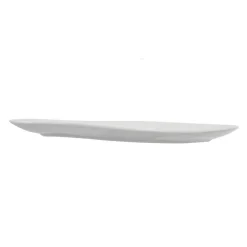 Assiette plate forme feuille blanche^Gifi Best