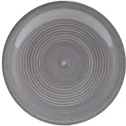 Assiette plate gris effet spirale x4^Gifi Clearance