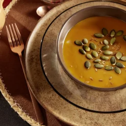 Assiette plate Istanbul en faïence brun Ø28cm^Gifi Clearance