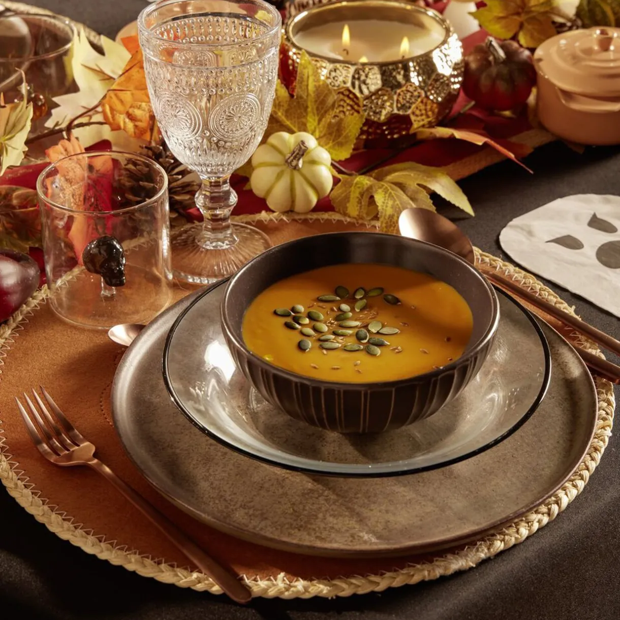 Assiette plate Istanbul en faïence brun Ø28cm^Gifi Clearance