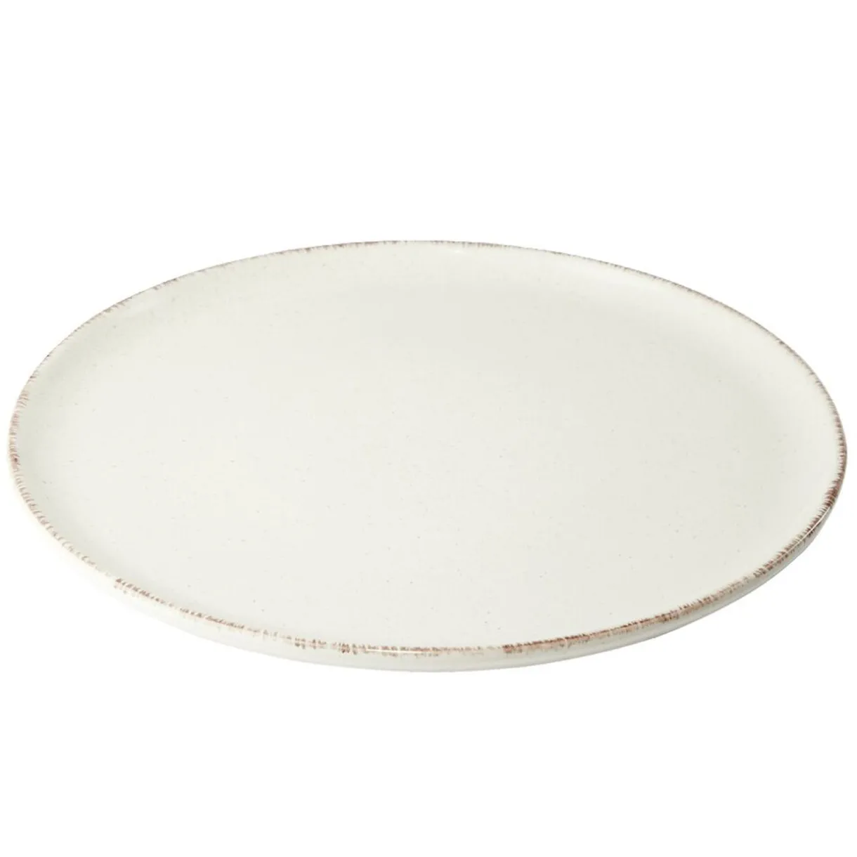 Assiette plate Lisbonne en grès beige Ø27cm^Gifi Clearance