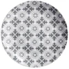 Assiette plate motif carreau de ciment gris^Gifi Outlet