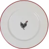 Assiette plate motif poule^Gifi