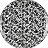 Assiette plate porcelaine motif feuillage noir blanc Ø24xH2,3cm^Gifi Hot