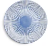Assiette plate Rio faïence bleue et blanche Ø27cm^Gifi Hot