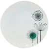 Assiette plate ronde aigrette pissenlit blanche^Gifi Online