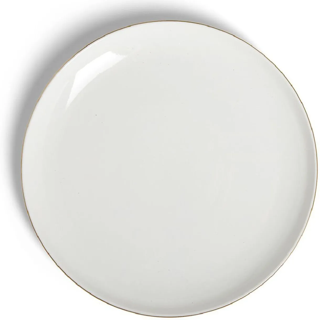 Assiette plate ronde blanc et doré Ø26cm porcelaine^Gifi Hot