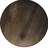 Assiette plate ronde décor imitation bois^Gifi Discount