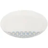 Assiette plate ronde en verre Eleni motif géométrique^Gifi Best