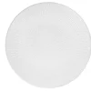 Assiette plate ronde faïence design Zebra uni blanc^Gifi