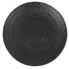 Assiette plate ronde faïence design Zebra uni noir^Gifi Online