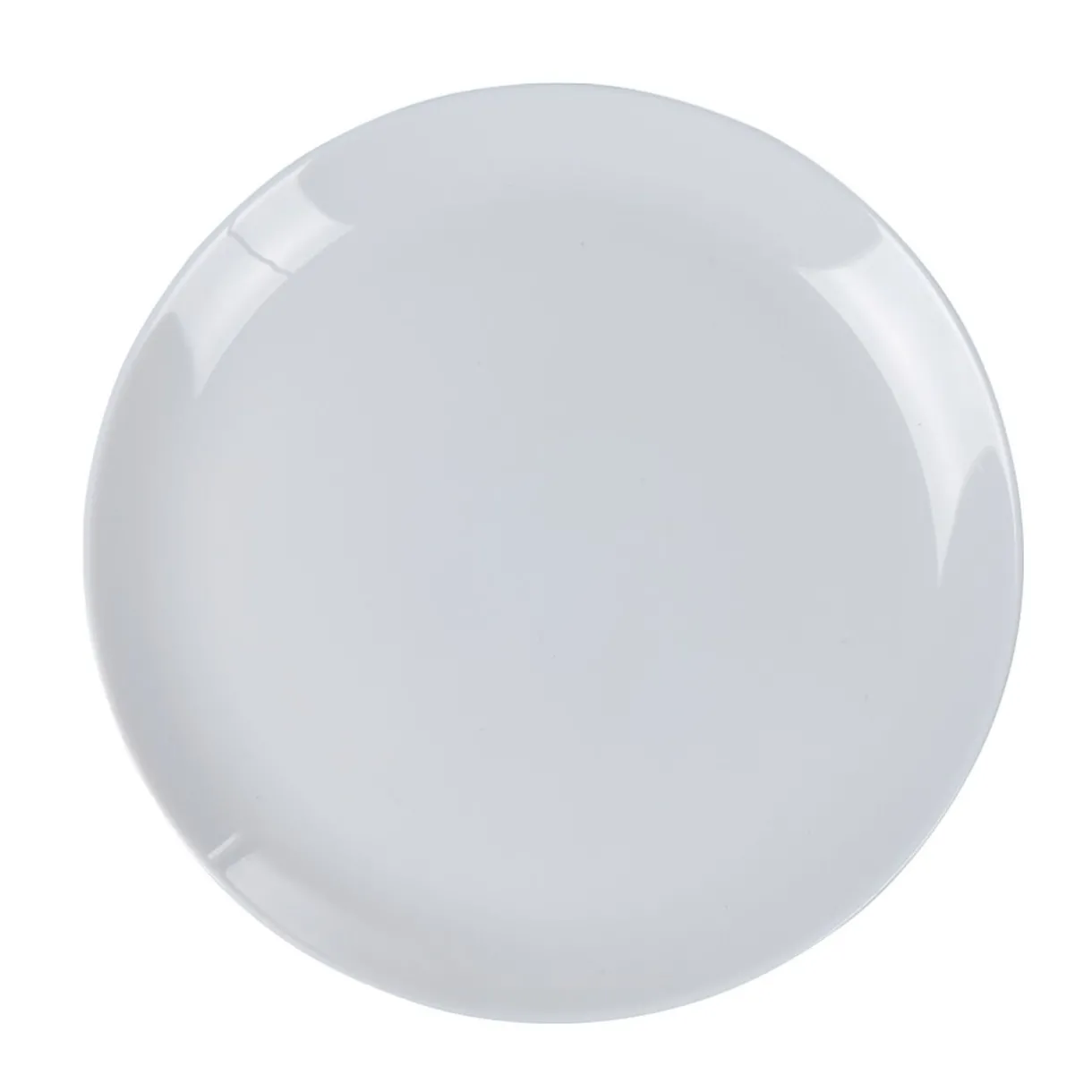 Assiette plate ronde Luminarc unie grise Diwali^Gifi