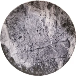 Assiette plate ronde motif ardoise gris et noir^Gifi Sale