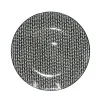 Assiette plate ronde noire à motif chevron blanc^Gifi Best