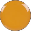 Assiette plate ronde orange et violet^Gifi Best