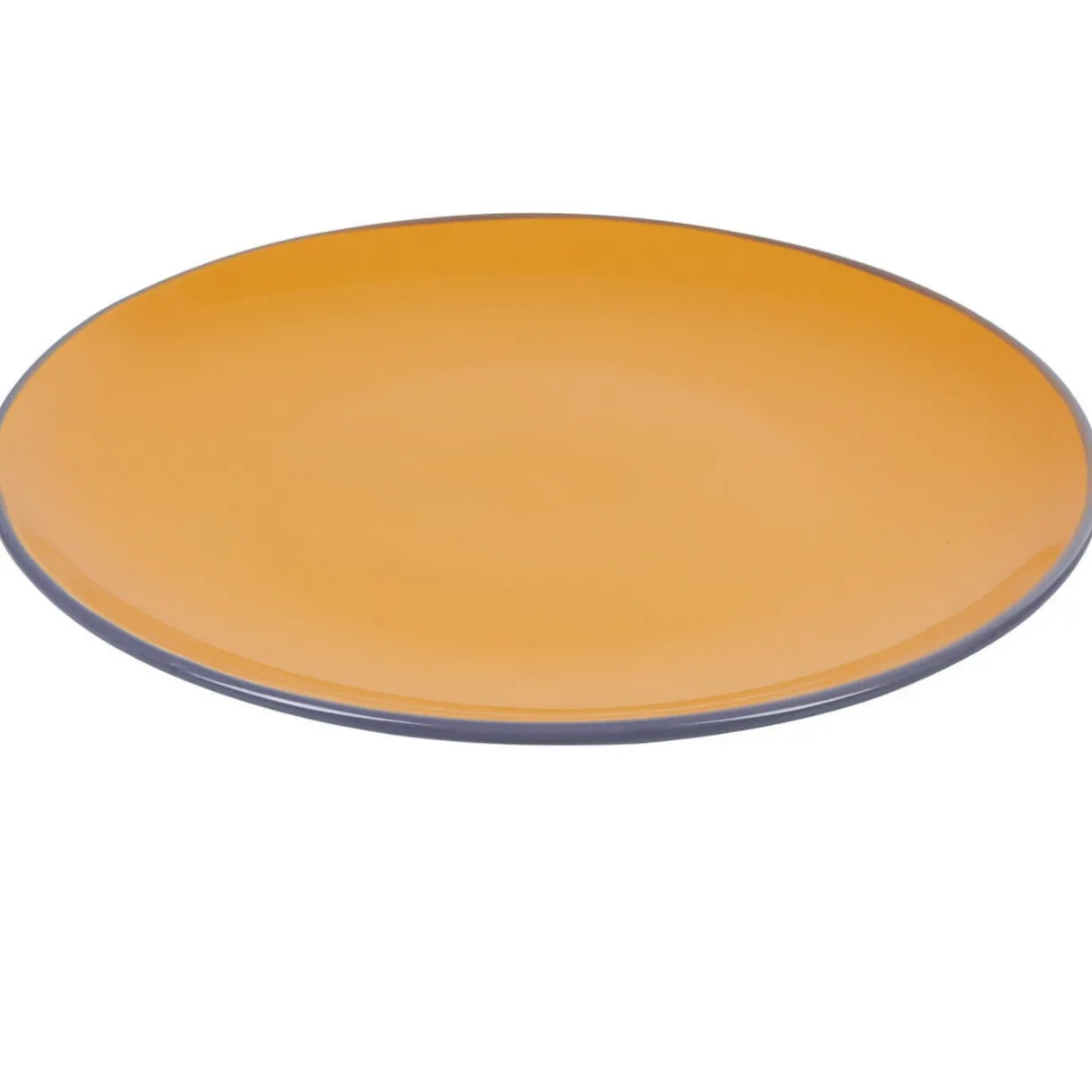 Assiette plate ronde orange et violet^Gifi Best