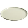 Assiette plate ronde Oslo taupe^Gifi New