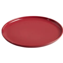 Assiette plate ronde Oslo rouge^Gifi Clearance