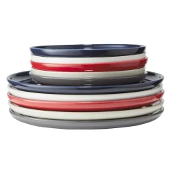 Assiette plate ronde Oslo blanche^Gifi Outlet