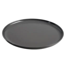 Assiette plate ronde Oslo grise^Gifi Discount