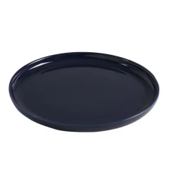 Assiette plate ronde Oslo bleue^Gifi Discount