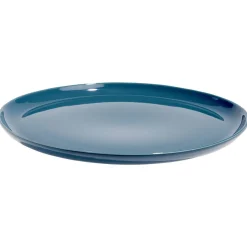 Assiette plate ronde Oslo porcelaine bleu uni^Gifi Sale