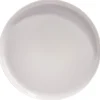 Assiette plate ronde Oslo porcelaine gris uni^Gifi Online