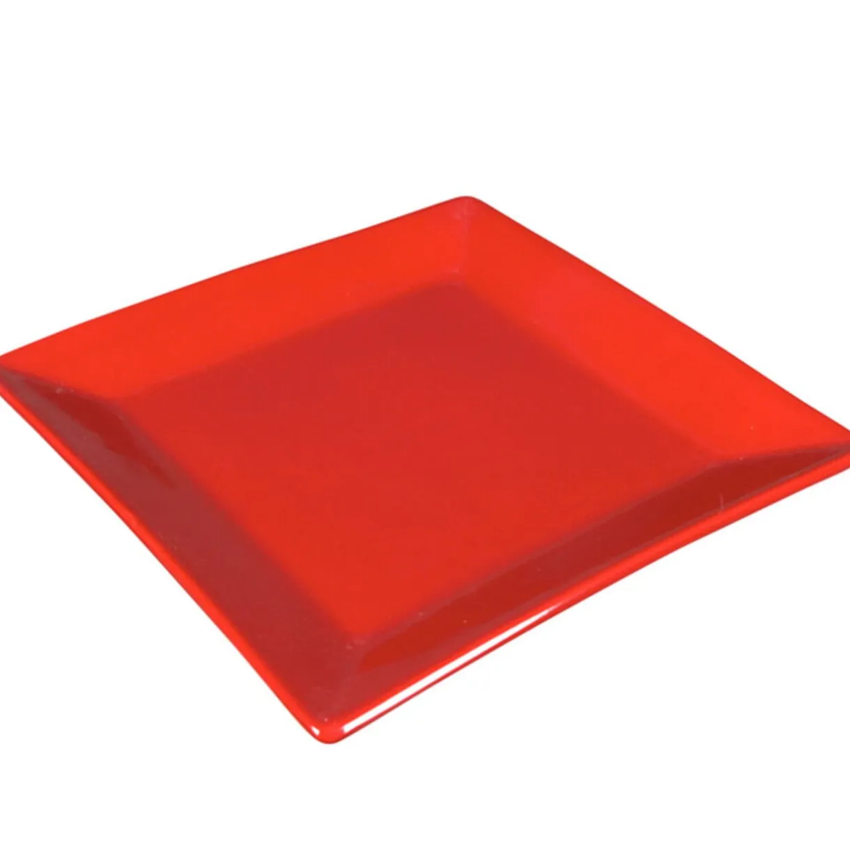 Assiette plate rouge^Gifi Outlet
