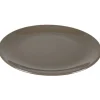 Assiette plate taupe^Gifi Outlet