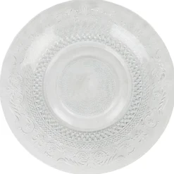 Assiette plate transparente ciselée^Gifi