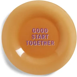 Assiette plate verre coloré avec message Ø20cm - 3 modèles^Gifi Hot
