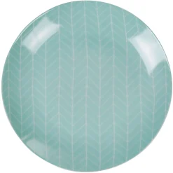 Assiette plate vert d'eau collection Crazy^Gifi Online