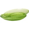 Assiette plate verte martelé x4^Gifi Best