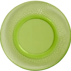 Assiette plate verte martelé x4^Gifi Best